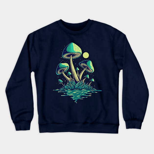 Space mushrooms Crewneck Sweatshirt by be yourself. design